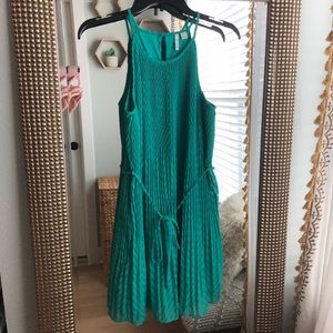 Small Green Elle Textured Dress